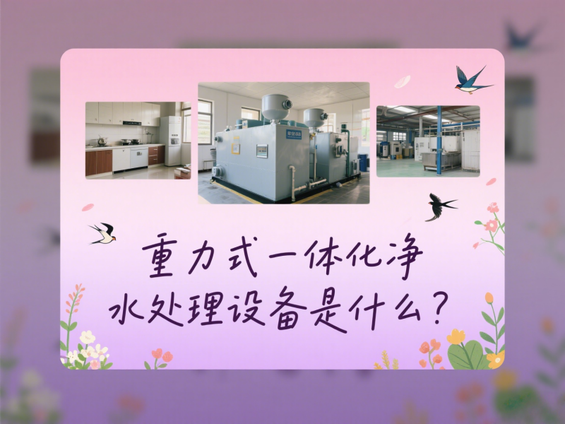 重力式一体化净水处理设备是什么
